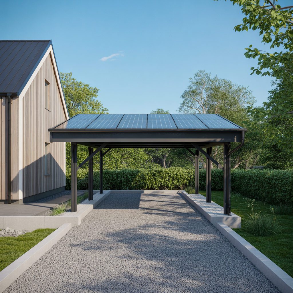 2.Bygga en modern carport med solpaneler