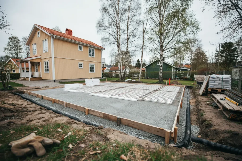 gjuta garageplatta markarbete isolering armering och kostnad f r en h llbar grund
