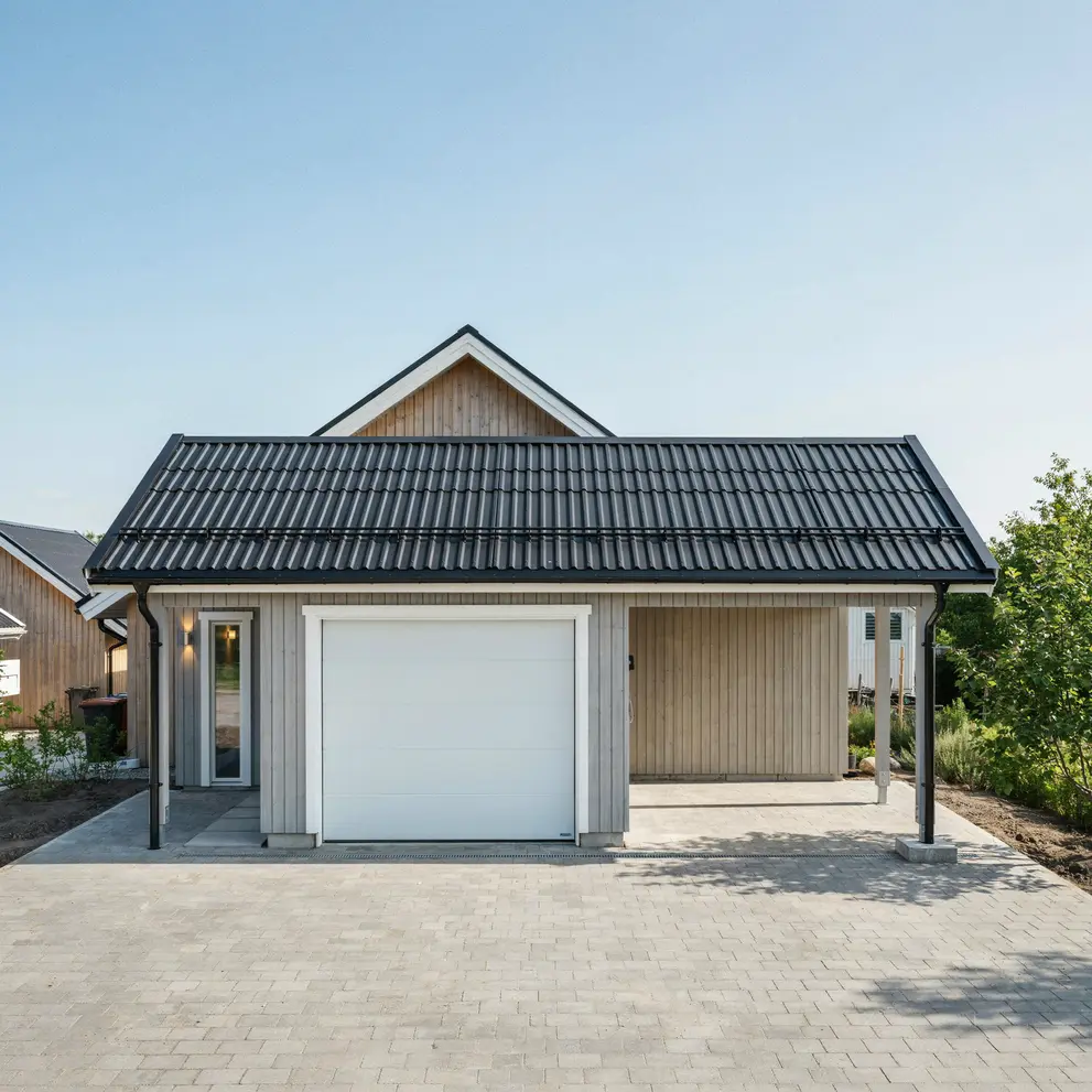 bygga carport garage klagshamn